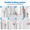 Retractable Safety Gate Dog Cat Pet Enclosure Fence Safe Guard Barrier for Stairs Doorway Security Mesh Fencing 350cm White