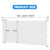 Retractable Safety Gate Dog Cat Pet Enclosure Fence Safe Guard Barrier for Stairs Doorway Security Mesh Fencing 350cm White
