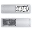 Dishwasher Magnet Clean Dirty Sign, Clean Dirty Magnet for Dishwasher, White