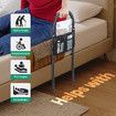 Bed Safety Rail Bedside Mobility Aid Support Guard Medical Assist Handle Grab Bar for Elderly Handicap with Strap Bag