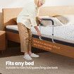 Bed Safety Rail Mobility Aid Bedside Medical Support Assist Guard Adjustable Grab Bar Handle for Seniors Handicap Adults