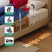Bed Safety Rail Mobility Aid Bedside Medical Support Assist Guard Adjustable Grab Bar Handle for Seniors Handicap Adults