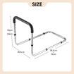 Bed Safety Rail Mobility Aid Bedside Medical Support Assist Guard Adjustable Grab Bar Handle for Seniors Handicap Adults