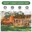 XXL Chicken Run Coop Wooden Hen Cage House Chook Pen Rabbit Hutch Fence Nesting Boxes Ramp 342x160x151cm
