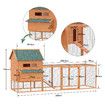 XXL Chicken Run Coop Wooden Hen Cage House Chook Pen Rabbit Hutch Fence Nesting Boxes Ramp 342x160x151cm