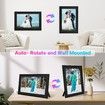 Smart WiFi Digital Photo Frame 1280x800 HD IPS Auto-Rotate 10.1 Inch Wall Mount Gift for Family Friends Black