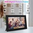Smart WiFi Digital Photo Frame 1280x800 HD IPS Auto-Rotate 10.1 Inch Wall Mount Gift for Family Friends Black