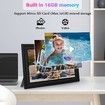Smart WiFi Digital Photo Frame 1280x800 HD IPS Auto-Rotate 10.1 Inch Wall Mount Gift for Family Friends Black
