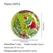 Grinch Tableware Set,Christmas Party Supplies For Kids Christmas Birthday Party tableware Decorations Grinch Themed Decorations