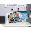Large WiFi Digital Picture Frame 32GB 15.6 Inch 1920x1080 HD IPS Touchscreen Auto-Rotate for Family Friends White