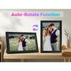 WiFi Picture Frame 15.6 Inch Large Digital Photo Frames 32GB Memory 1920x1080 HD IPS Touchscreen Auto Rotate Gifts for Family Friends Black