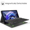 Keyboard Case for Xiao Mi Pad 6 / Pad 6 Pro 11 Inch 2023 Tablet, Slim PU Stand Cover with Magnetically Detachable Wireless Bluetooth Keyboard Cover