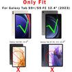 Keyboard Case for 12.4 inch Samsung Galaxy Tab S9 FE Plus/S9 Plus 2023 Tablet, MultiTouch Trackpad, Silicone Back Cover, Detachable Wireless Keyboard Case (Tab Not Included)