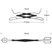 26 Inch Long Firewood Tongs Log Grabber for Fire Pit Campfire Bonfire Fireplace Heavy Duty Wrought Iron Outside Outdoor Indoor Wood Stove Fire Place Tools