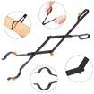 26 Inch Long Firewood Tongs Log Grabber for Fire Pit Campfire Bonfire Fireplace Heavy Duty Wrought Iron Outside Outdoor Indoor Wood Stove Fire Place Tools