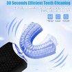 Electric Ultrasonic U-Shaped Toothbrush Bristles 360 Degree Automatic Fully Automatic Intelligent Cleaning Sonic (Black)