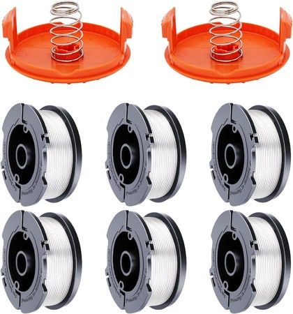 Set of 10 AF100 Replacement Spool 30ft 0.065 Inches for Black and Decker GH900 GH600 GH610 String Trimmers Black and Decker AF100 3ZP Compatible