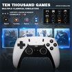 128G Retro Video Game Console, Revisit Classic Games with Built in 50+ Emulators, 40,000+ Games, 4K HDMI Output, and 2.4GHz Wireless Controller for TV Plug and Play