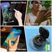 Smart Ring Tracker for Women & Men, Fitness Ring with Sleep & Motion Tracking, Touch Control,Compatible with iOS & Android (Black,7#)