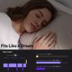 Smart Ring Tracker for Women & Men, Fitness Ring with Sleep & Motion Tracking, Touch Control,Compatible with iOS & Android (Black,7#)