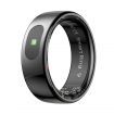 Smart Ring Tracker for Women & Men, Fitness Ring with Sleep & Motion Tracking, Touch Control,Compatible with iOS & Android (Black,7#)