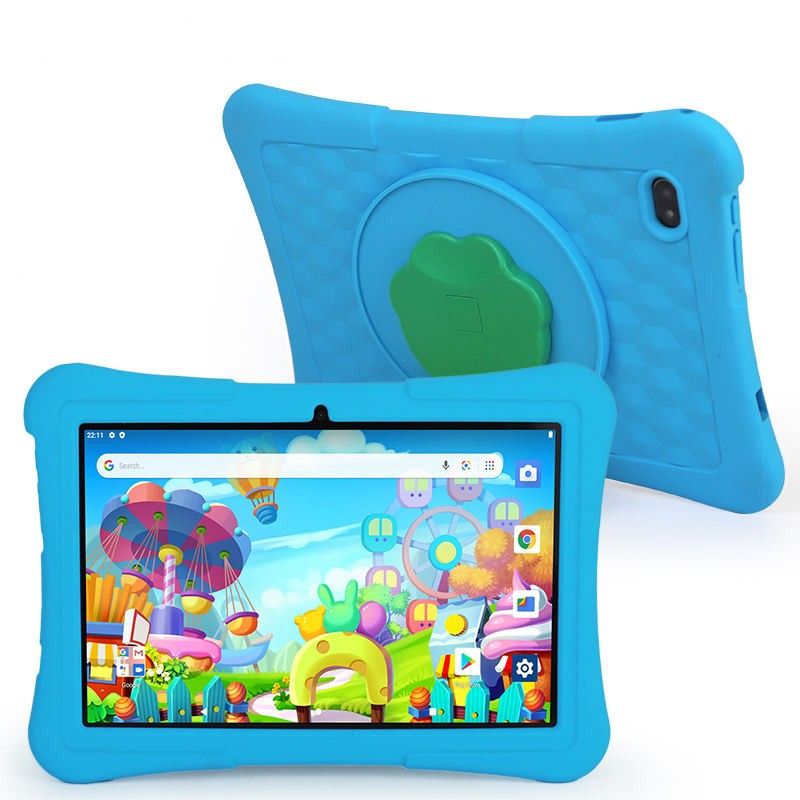 Kids Tablet Android 13 10 Inch 4GB RAM 128GB ROM Bluetooth Parental Control Educational Apps Protective Case Included