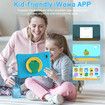 Kids Tablet Android 13 10 Inch 4GB RAM 128GB ROM Bluetooth Parental Control Educational Apps Protective Case Included