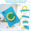 Kids Tablet Android 13 10 Inch 4GB RAM 128GB ROM Bluetooth Parental Control Educational Apps Protective Case Included