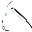 Dimmable LED Floor Lamp Corner Standing Reading Light Adjustable Brightness Gooseneck Remote Control Bedroom Living Room