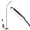 Dimmable LED Floor Lamp Corner Standing Reading Light Adjustable Brightness Gooseneck Remote Control Bedroom Living Room