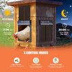 Auto Chicken Coop Door Solar Powered Cage Opener Closer Kit Automatic Safe Timer Light Sensor Hen House Poultry Pen Run