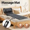 HOMASA Heated Massage Mat Full Body Vibration Electric Heating Pad Shiatsu Neck Shoulder Leg Massager 10 Motors Car Seat Cushion