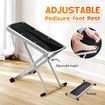 Pedicure Foot Rest Stool Adjustable Ergonomic Folding Footrest Footstool Stand Portable Nonslip Foldable Holder for Nail Salon Home Beauty