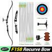 Takedown Recurve Bow and Arrows 68 Inch Sports Archery Hunting Target Shooting Games Outdoor Exercise Equipment 22lbs RH