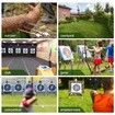 Takedown Recurve Bow and Arrows 68 Inch Sports Archery Hunting Target Shooting Games Outdoor Exercise Equipment 22lbs RH