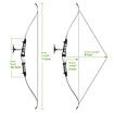 Takedown Recurve Bow and Arrows 68 Inch Sports Archery Hunting Target Shooting Games Outdoor Exercise Equipment 22lbs RH