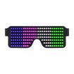 LED Glasses Light Up Dynamic Party Favor Glasses Festival Christmas USB Rechargeable LED Rave Glowing Flashing (Multicolor)