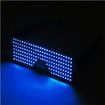 LED Glasses Light Up Dynamic Party Favor Glasses Festival Christmas USB Rechargeable LED Rave Glowing Flashing (Blue)