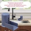 Dishwasher Air Gap Cover with Ramp, Replacement Air Gap for Dishwasher,Accessories for Dishwasher Air Gap Overflow Spout Extender for Dishwasher, Grey