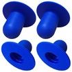 4 PCS Swimming Pool Pump Strainer Hole Plug Replacemen for Bestway Intex Pools Ground Swimming Plug Wall Plug Stopper (Blue)