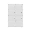 Artiss Shoe Cabinet DIY Storage Cube Shoe Box White Portable Organiser Stand