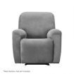 Artiss Recliner Chair Covers 1 Seater Velvet Grey