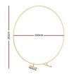 2M Round Backdrop Stand Wedding Background Decoration Party Flower Balloon Display
