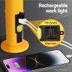 Giantz Work Light Rechargeable USB Cordless LED Lamp 90?Rotation Hook Folding