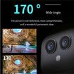 Mini Camera 1080P Dual Lens Camera 170 Degree Wide Angle Easy Operating Clear Night Vision Lightweight Portable Cams