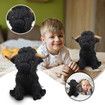 25cm Highland Cow Plush Toy Animal Doll Soft Stuffed Girls Boys Gift Toy Color Black