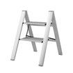 2 Step Folding Ladder Stool Collapsible Aluminium Portable Stairs Kitchen Helper Lightweight Warehouse Household Stepladder