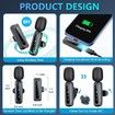 Wireless Lavalier Microphone for iPhone iPad, Mini Microphone Plug Play for Video Recording, Clip on Lapel Mics for Interview, Podcast, Tiktok, Vlog, YouTube