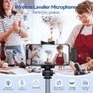 Wireless Lavalier Microphones for iPhone, Video Recording Mic for Interview, Vlog, YouTube, TikTok