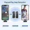Wireless Lavalier Microphones for iPhone, Video Recording Mic for Interview, Vlog, YouTube, TikTok